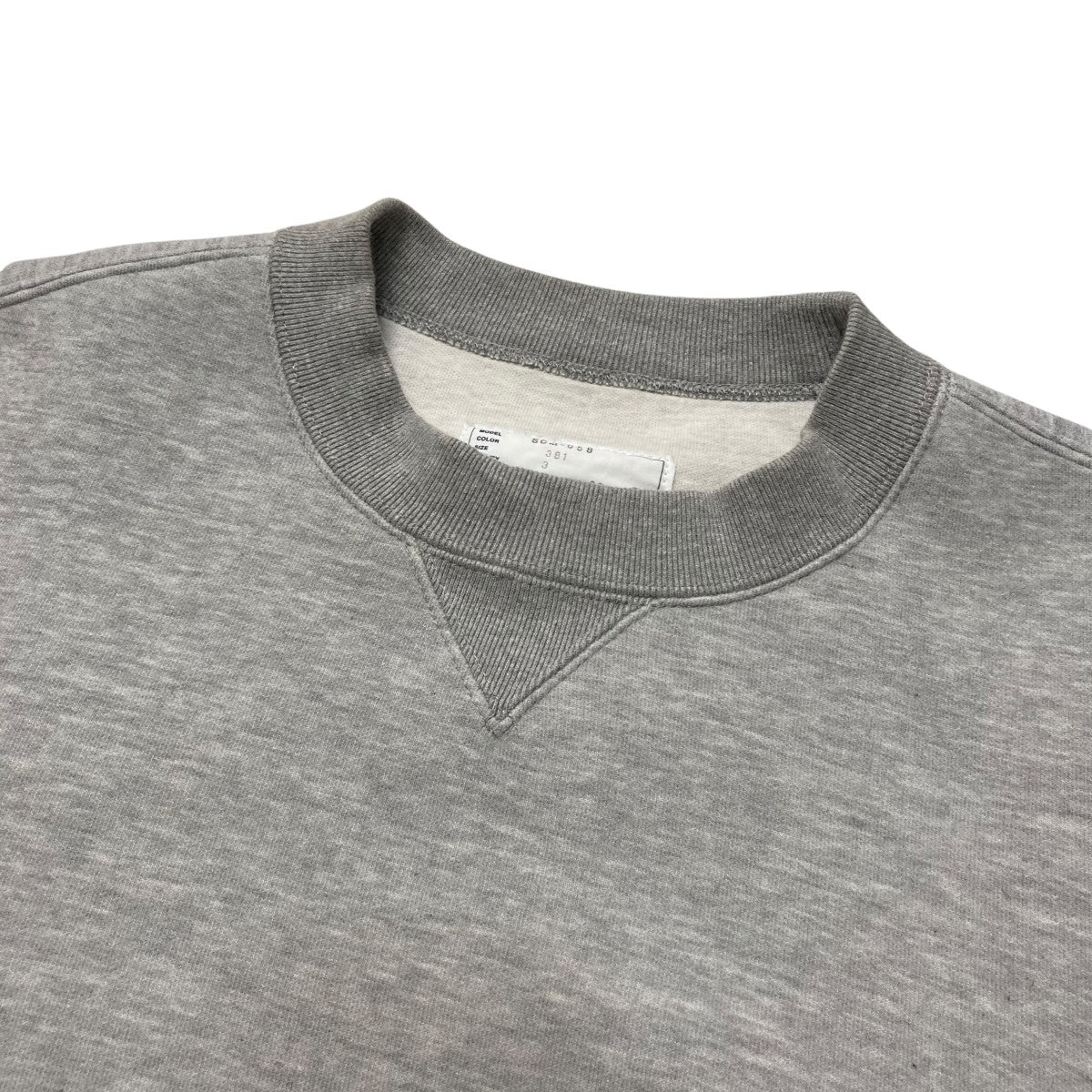 sacai スポンジスウェット　サカイSCM-058 sacai(サカイ) Nylon Twill PulloverクルーネックスウェットSCM