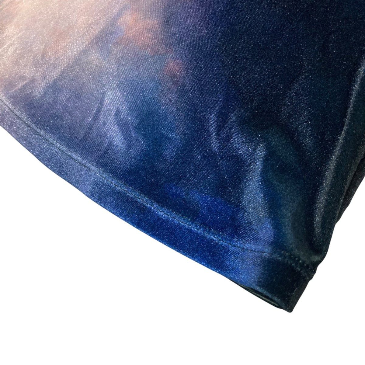 ヨウヘイオオノ YOHEI OHNO Graphic Velour High Neck グイラフィックハイネックカットソー ネイビー サイズ：36 YOHEI OHNO(ヨウヘイオオノ) Graphic Velour High Neckグイ