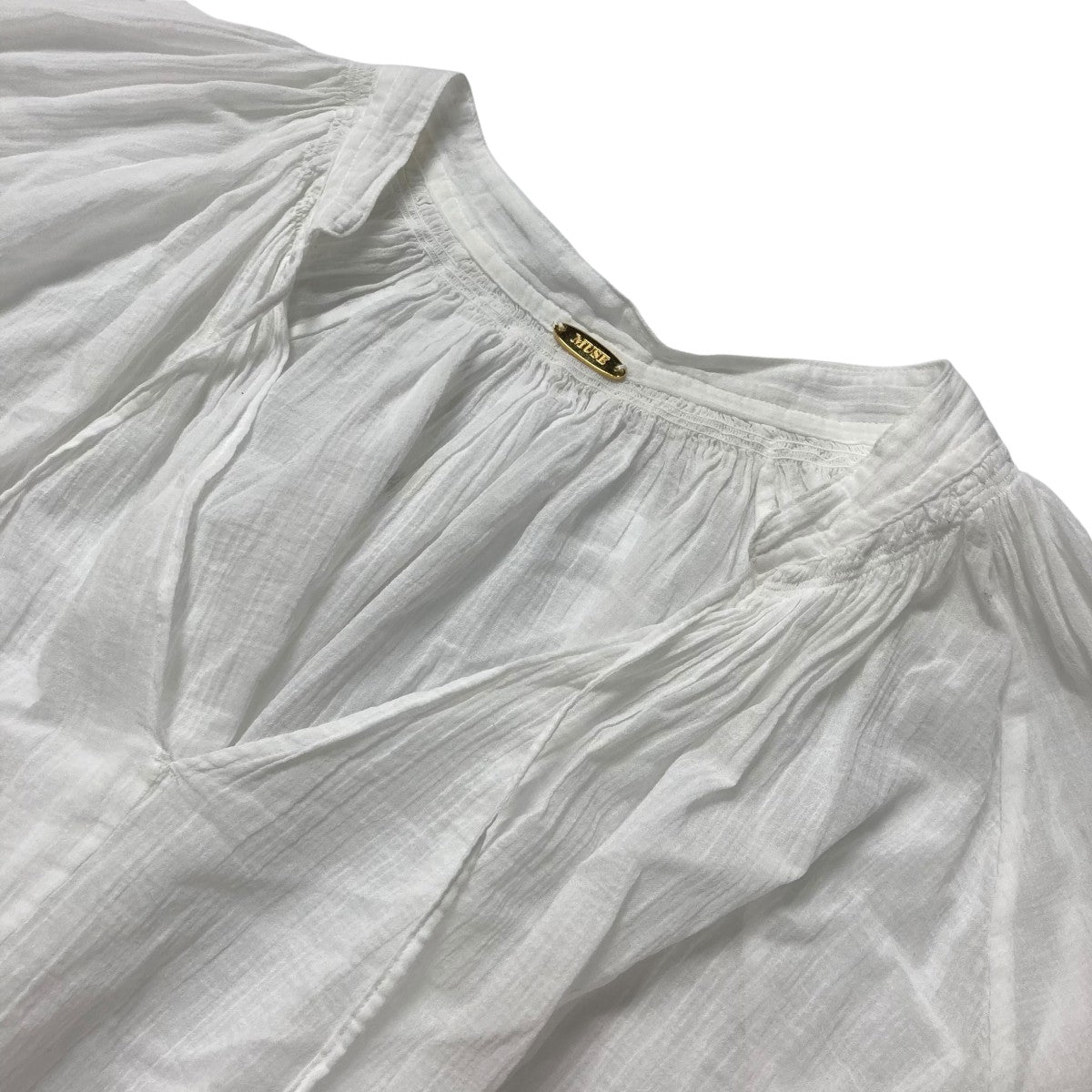 美品 ドゥーズィエムクラス スモックギャザープルオーバー Deuxieme Classe（ドゥーズィエムクラス）の「*SMOCK ギャザー