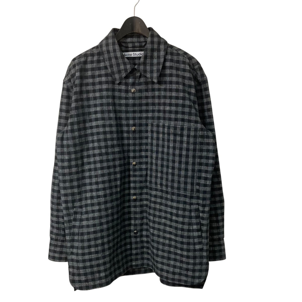 Acne Studios アクネ シャツジャケット Acne Studios ジップアップ シャツジャケット | ブラック