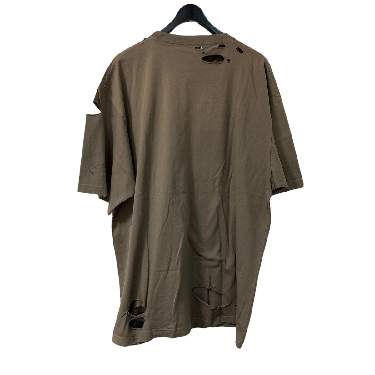 BALENCIAGA 21SSデストロイ 加工ダメージコットンTシャツ651795 古着・中古-2枚目のアイテム画像