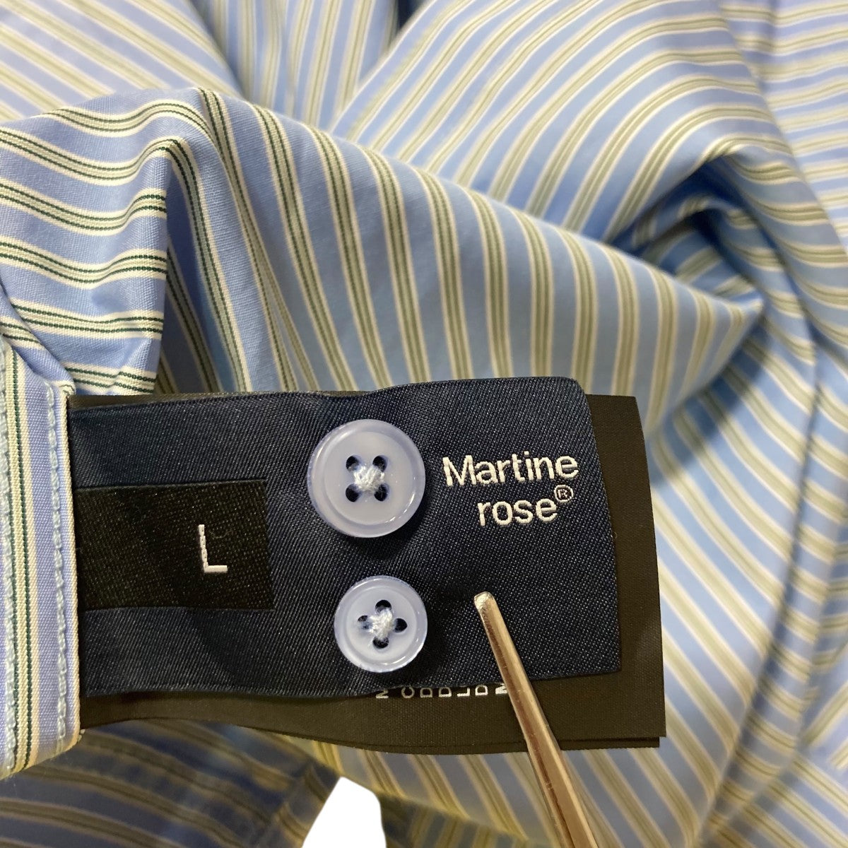 17ss UNUSED ストライプ シャツ martin rose 17ss UNUSED ストライプ シャツ martin rose