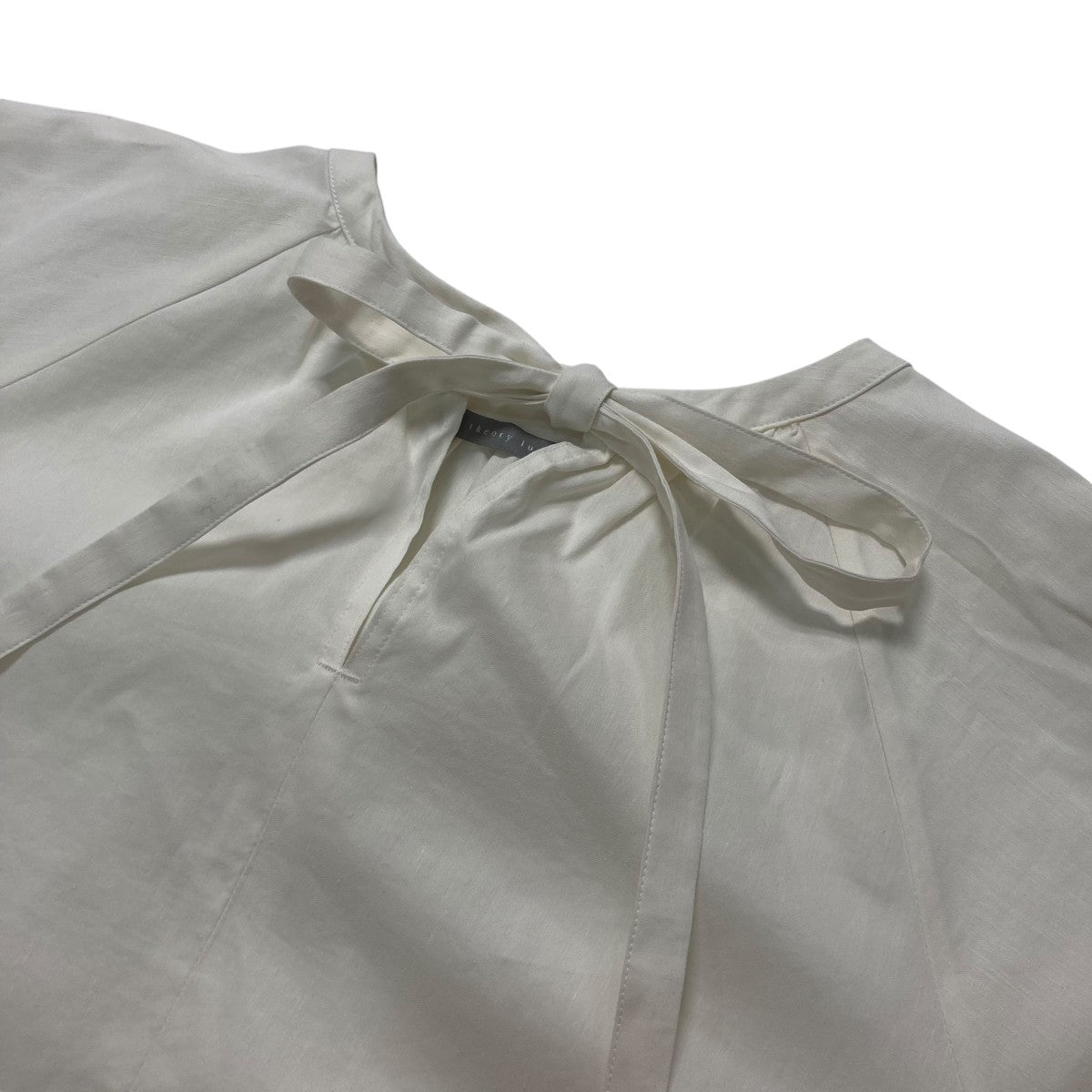 セオリーリュクス theory luxe Crisp Linen Kay 半袖ブラウス 03 3208231 ホワイト サイズ：38 theory luxe(セオリーリュクス) Crisp Linen Kay半袖ブラウス03