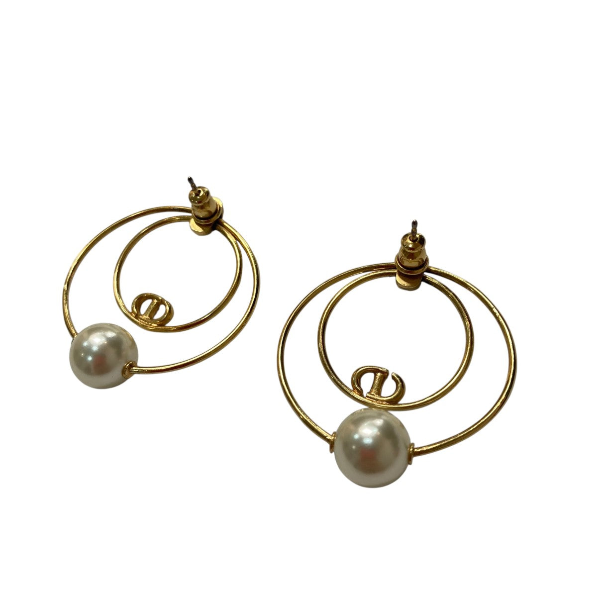 Christian Dior(クリスチャンディオール) パールデザインピアス 