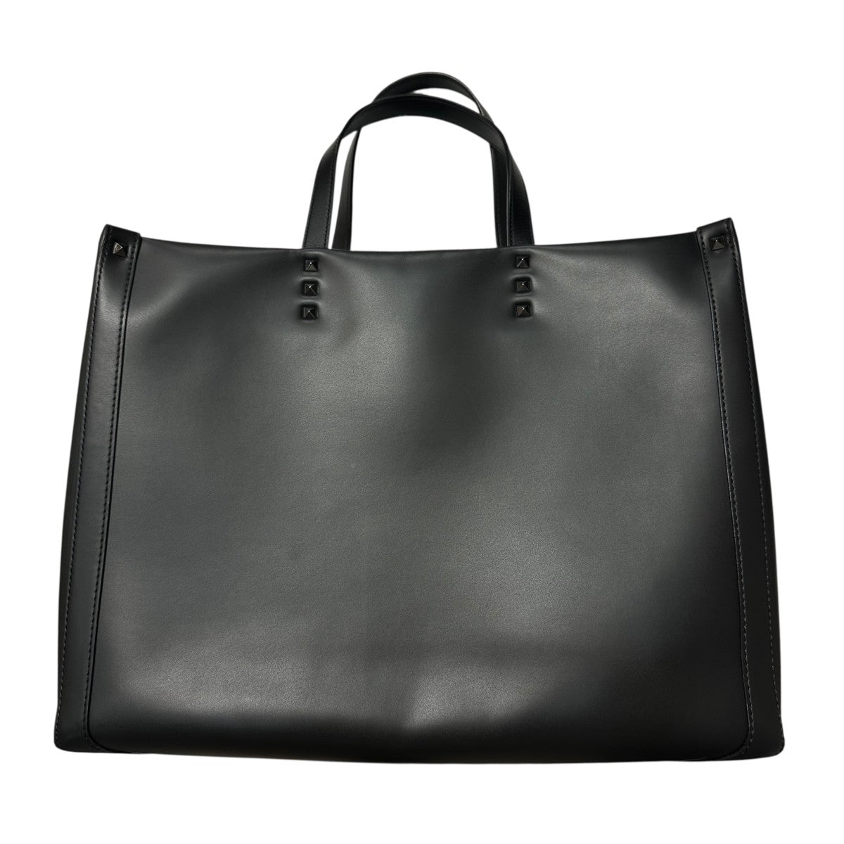 新品 VALENTINO ヴァレンティノガラヴァーニ チェーントート 黒 ヴァレンティノ ガラヴァーニ ロックスタッズ グレインカーフ