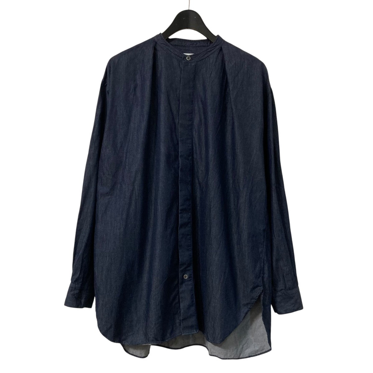 colon 1インプリーツロングシャツスタンドカラーブラウスCSH 1 古着・中古-1枚目のアイテム画像
