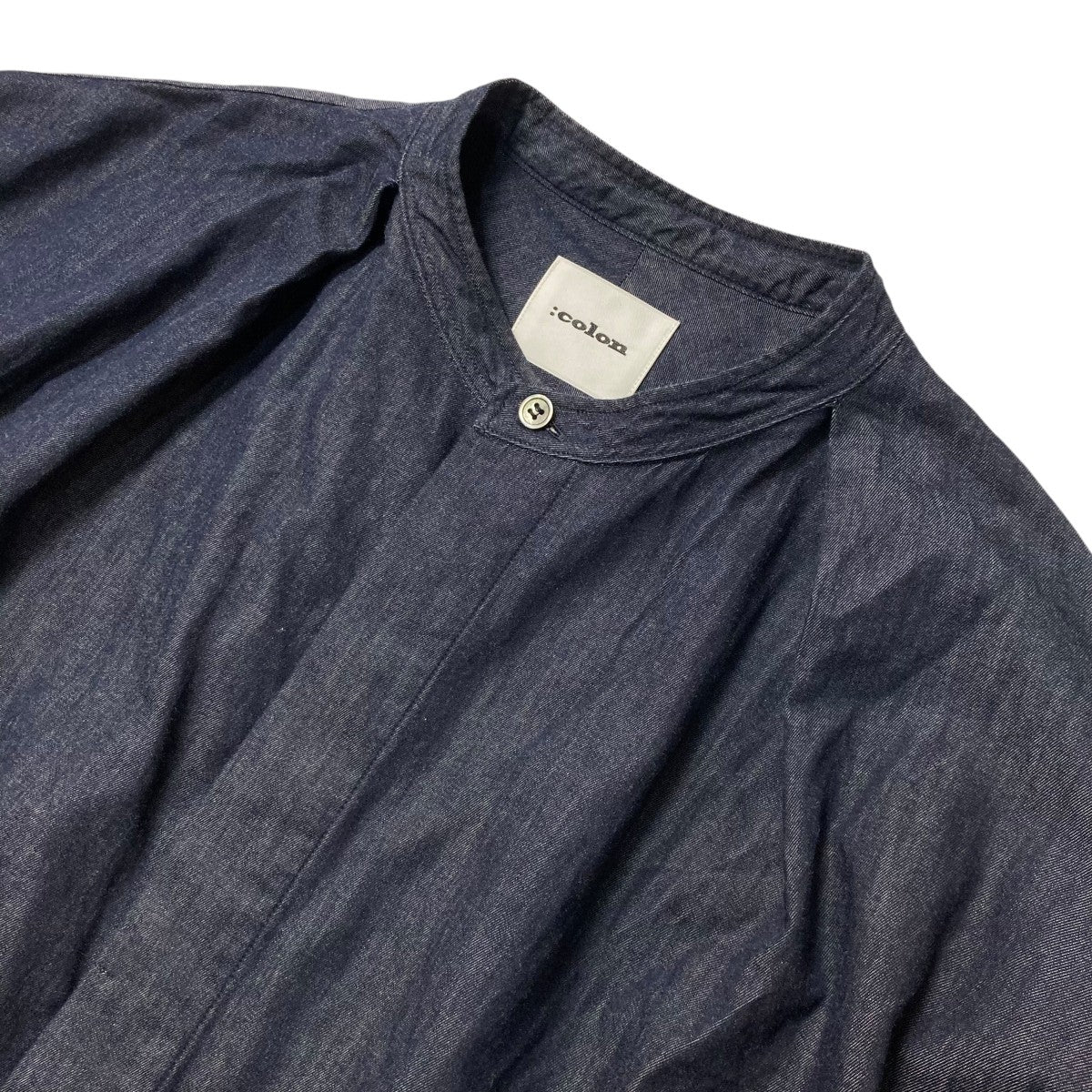 colon 1インプリーツロングシャツスタンドカラーブラウスCSH 1 古着・中古-3枚目のアイテム画像