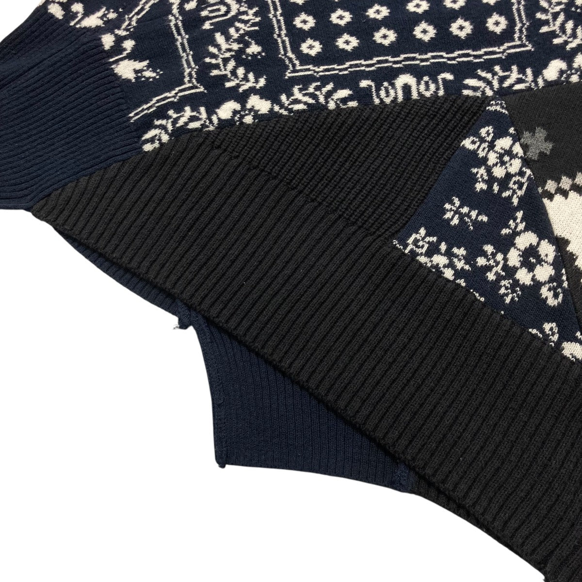 sacai(サカイ) Archive Print Knit Pulloverクルーネックニット