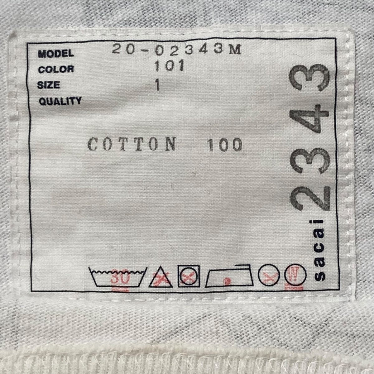 sacai(サカイ) Dr．Woo Bandana Print T-ShirtペイズリーパターンT