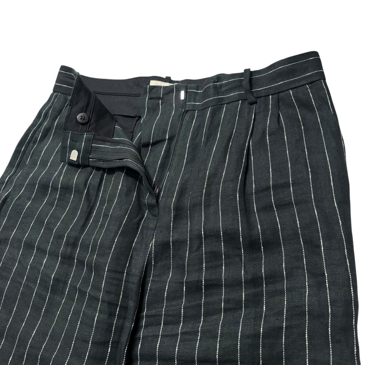 DES PRES(デプレ) 25SSヘンプツイルストライプワイドパンツストライプ