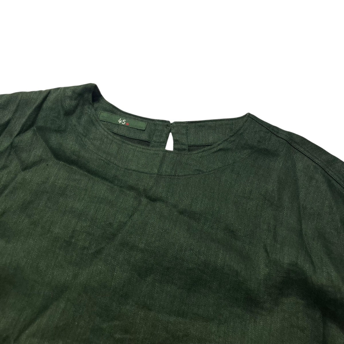 フォーティファイブアール 45R リネンキュプラツイルTシャツ 7053069 グリーン サイズ：0 45R(フォーティファイブアール) リネンキュプラツイルTシャツ