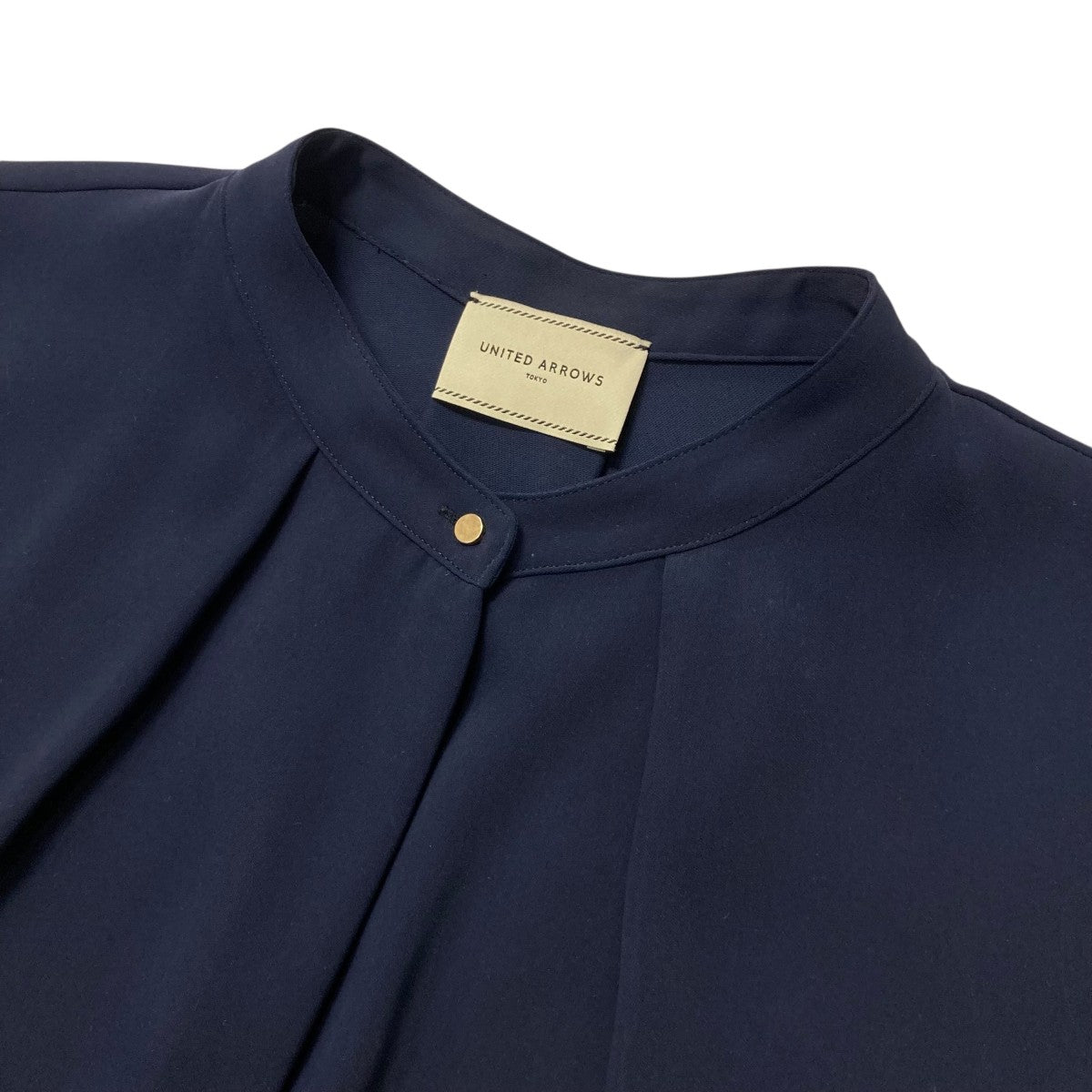 UNITED ARROWS ネイビー 半袖ブラウス FREE UNITED ARROWS 「UNITED ARROWS」 半袖ブラウス FREE ネイビー