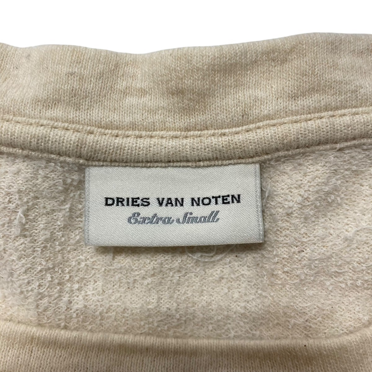 ドリスヴァンノッテン 白ノースリーブトップス 36 DRIES VAN NOTEN ドリス ヴァン ノッテン ノースリーブトップス