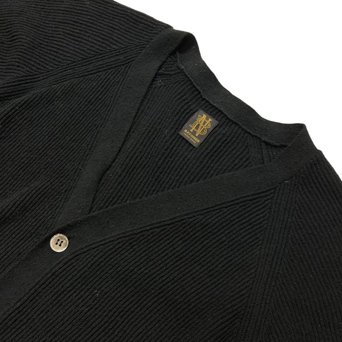 バトナー Batoner ラミー24SS カーディガン　ブラック バトナー Batoner ラミー24SS カーディガン ブラック BATONER