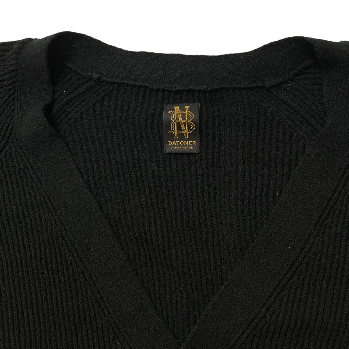 バトナー Batoner ラミー24SS カーディガン　ブラック BATONER｜MATERIAL