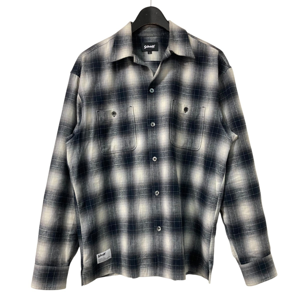 Schott(ショット) OMBRE CHECK FLANNEL LS SHIRTチェックシャツ