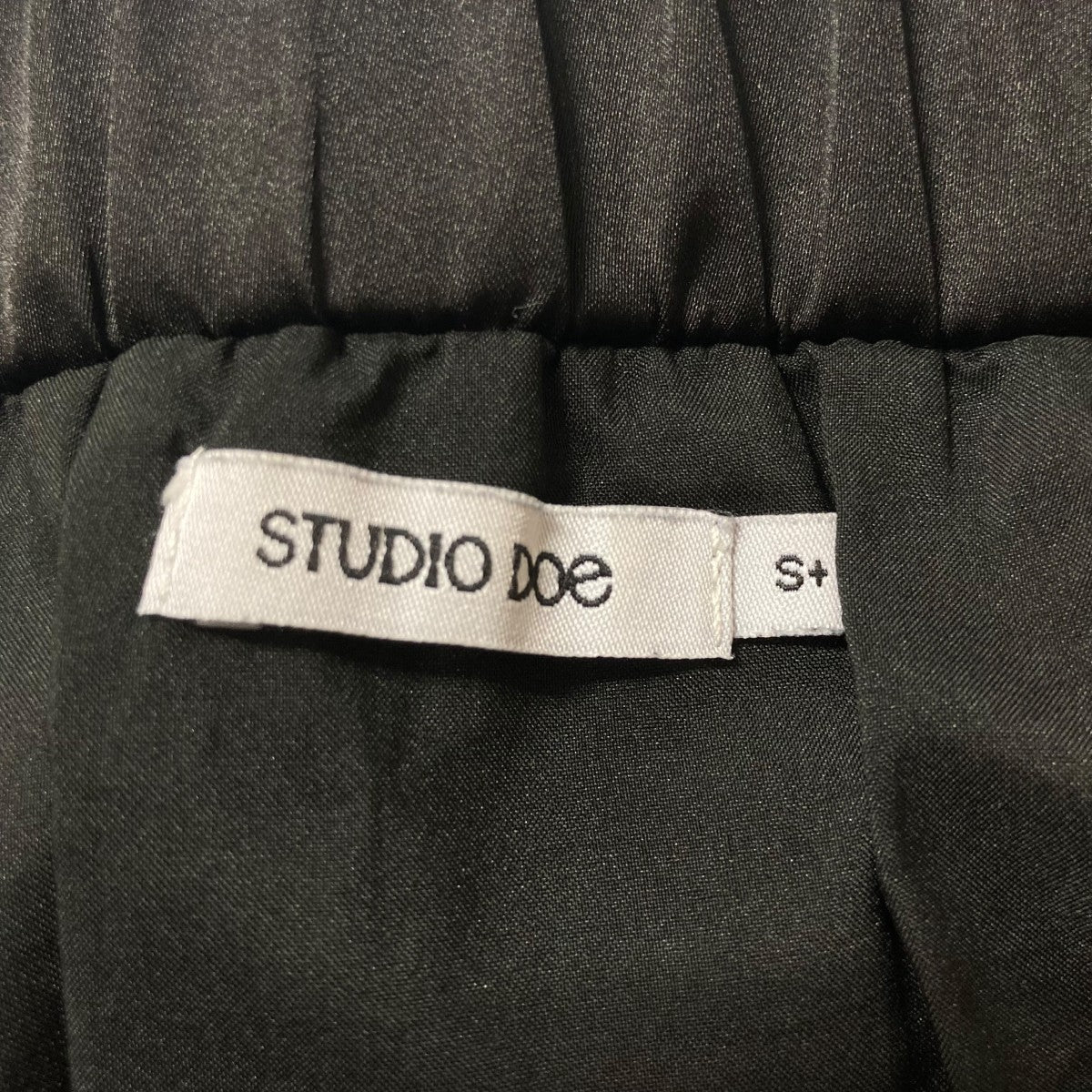 studio doe サテンマーメイドスカート サテンスカート STUDIO DOE(スタジオドゥ) サテンマーメイドスカート ブラック