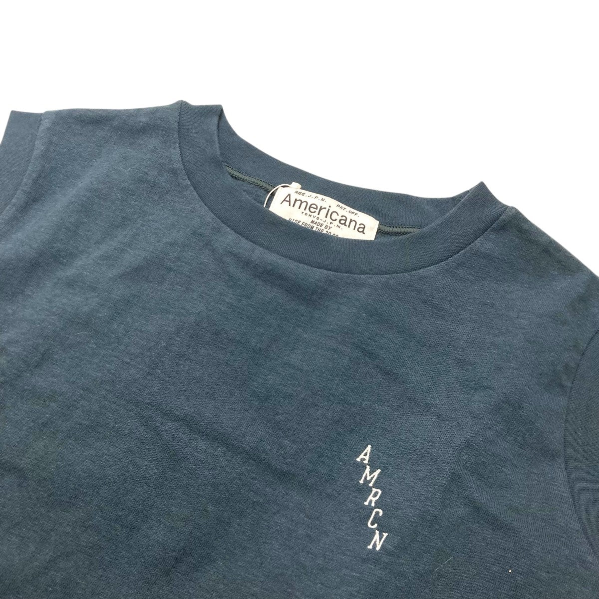 Americana 脇ダーツラウンドヘムタンクトップノースリーブカットソーBRF 699A 古着・中古-3枚目のアイテム画像