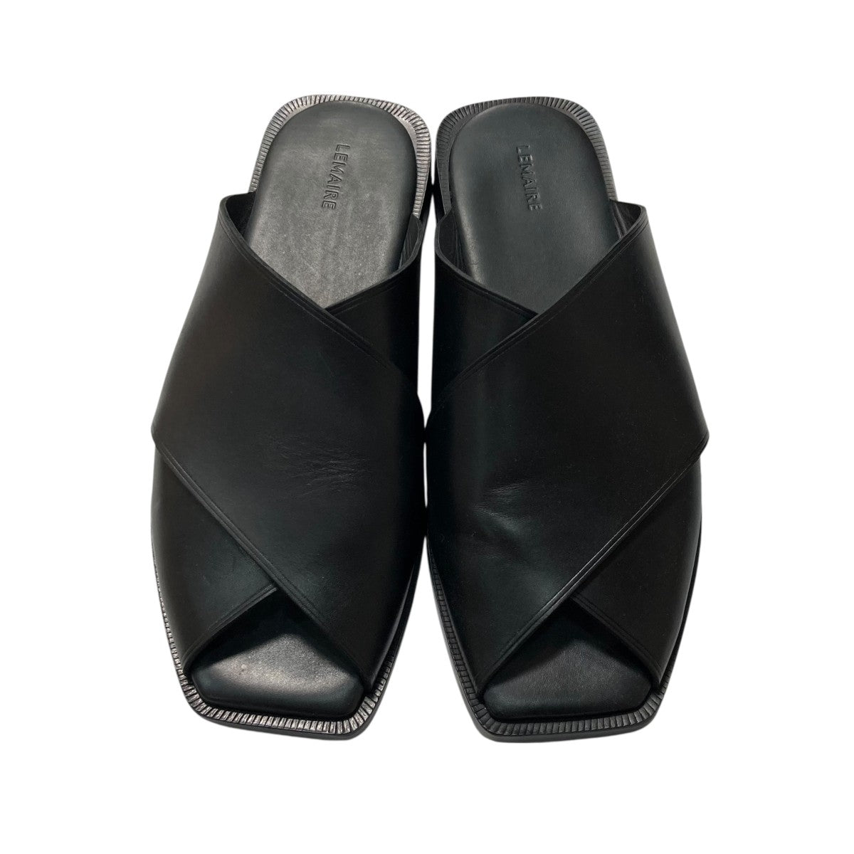 LEMAIRE(ルメール) CROSS FLAT SANDALSレザーサンダルFO0163