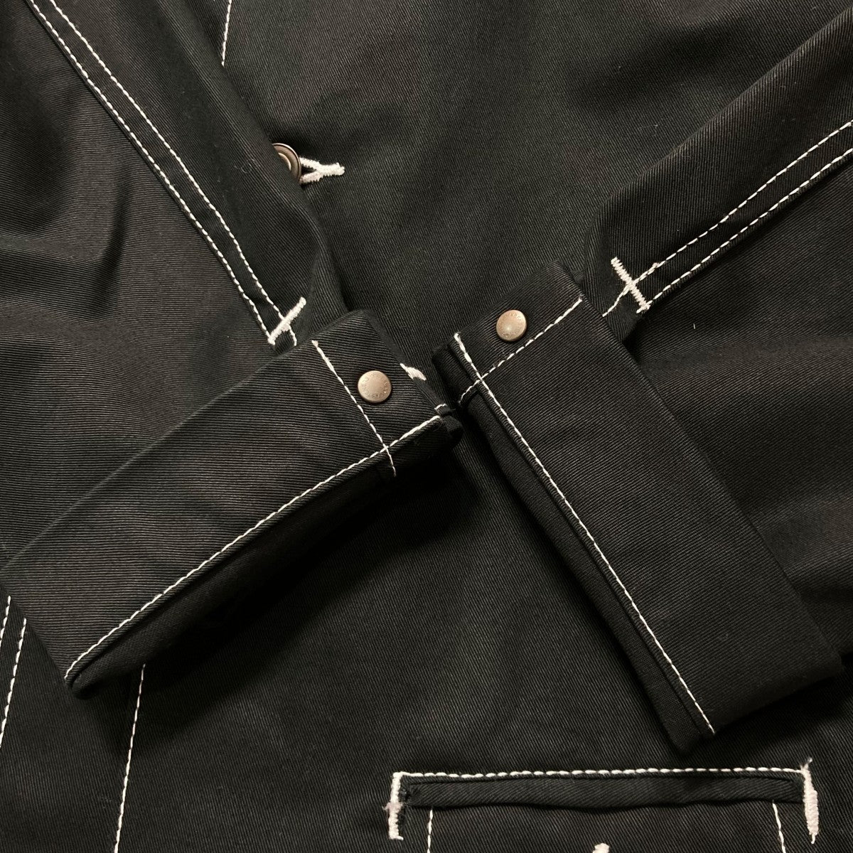 prasthana white stitch work coatコットンコートP 1104003 古着・中古-7枚目のアイテム画像