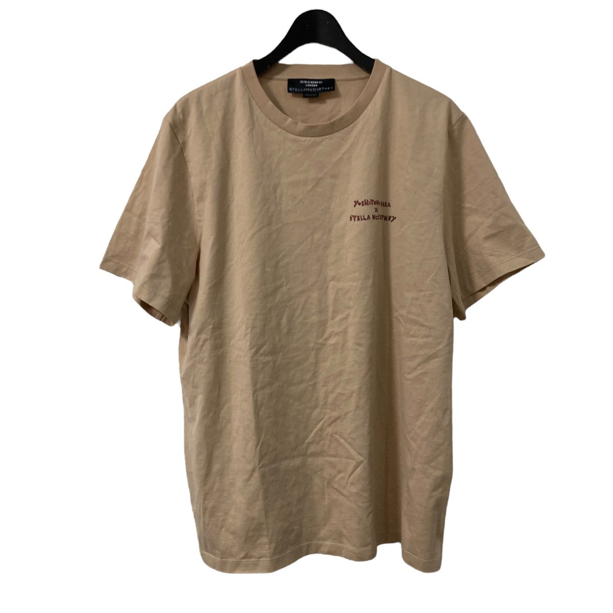 STELLA McCARTNEY ノーカラージャケット ベージュ 半袖 ≪Oggi8月号掲載≫ リランチェストレッチ ベージュ 半袖シャツ
