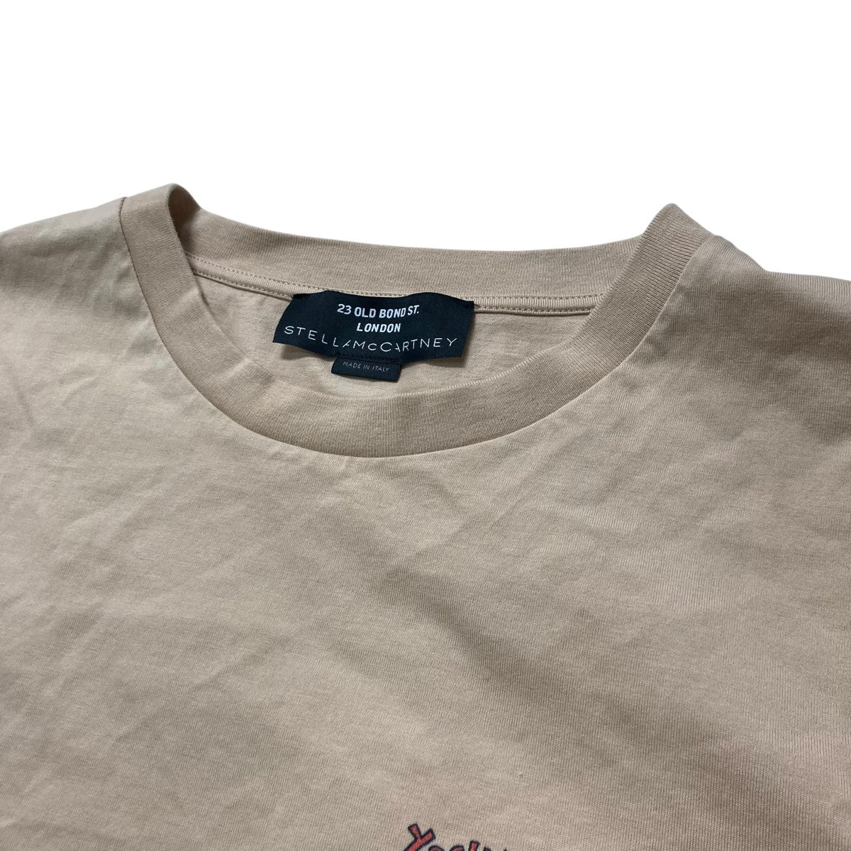 ステラマッカートニー シルク100% ノーカラー 長袖ジャケット ライトブラウン STELLA McCARTNEY(ステラマッカートニー) テ-ラードジャケット