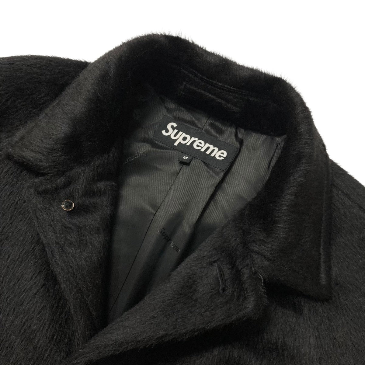 21AW Supreme シュプリーム Alpaca Overcoat ブラック Supreme(シュプリーム) 21AWAlpaca Overcoatアルパカオーバー