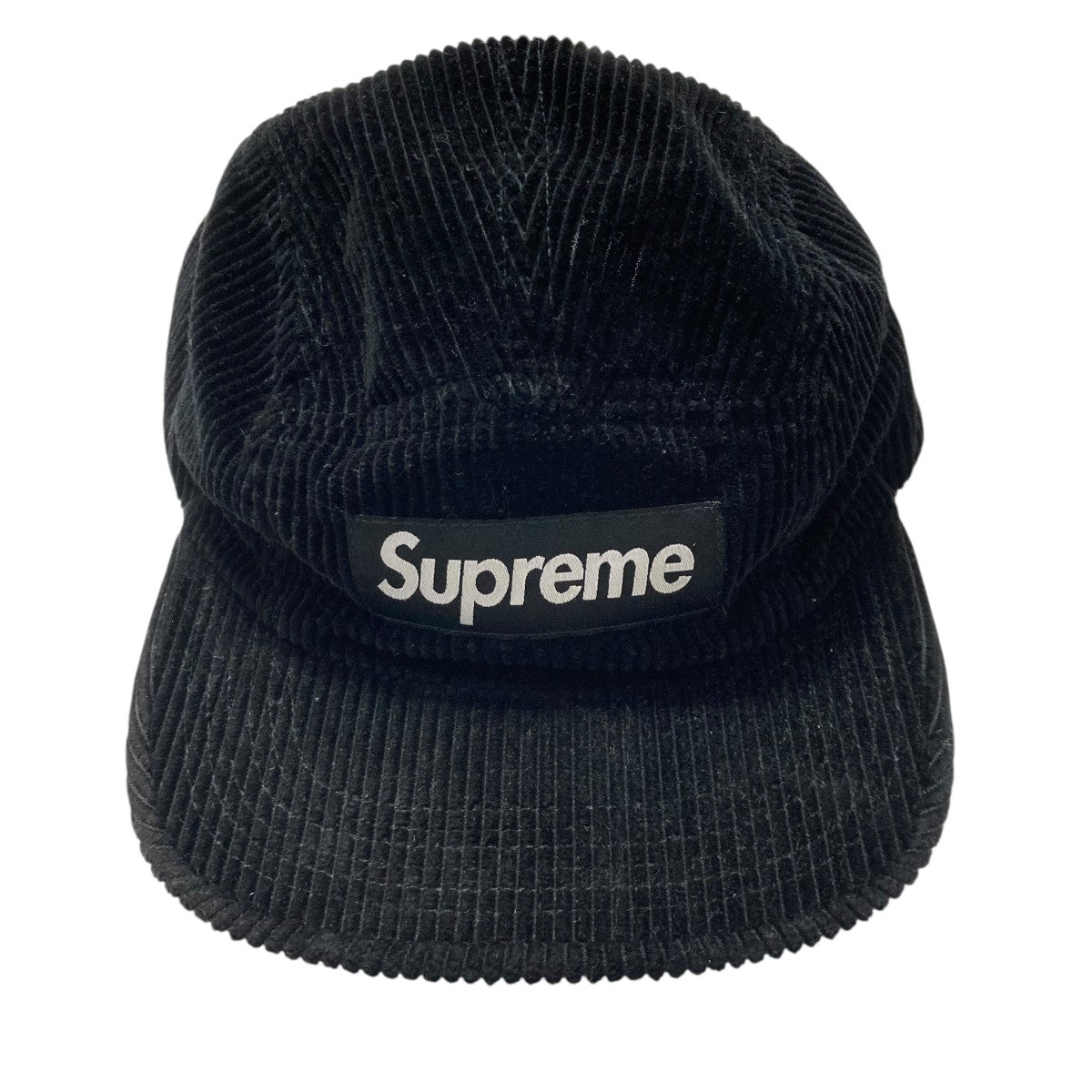 Supreme コーデュロイ ブラックキャップ Supreme 黒 コーデュロイキャップ
