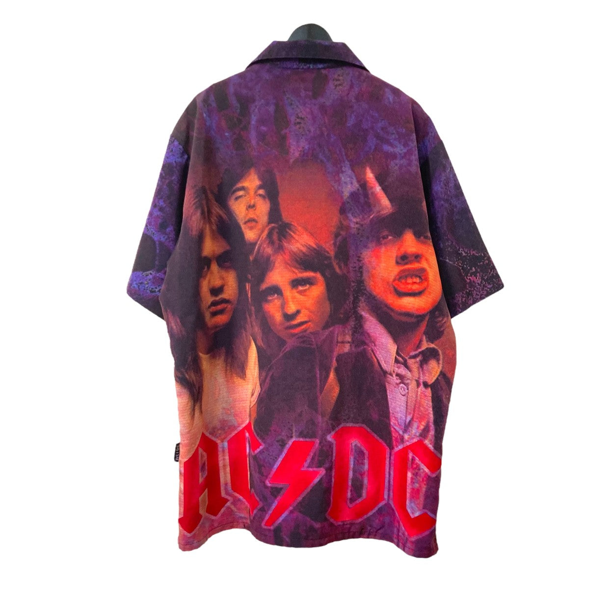 USED AC DC ROCKWARE総柄シャツ 古着・中古-2枚目のアイテム画像