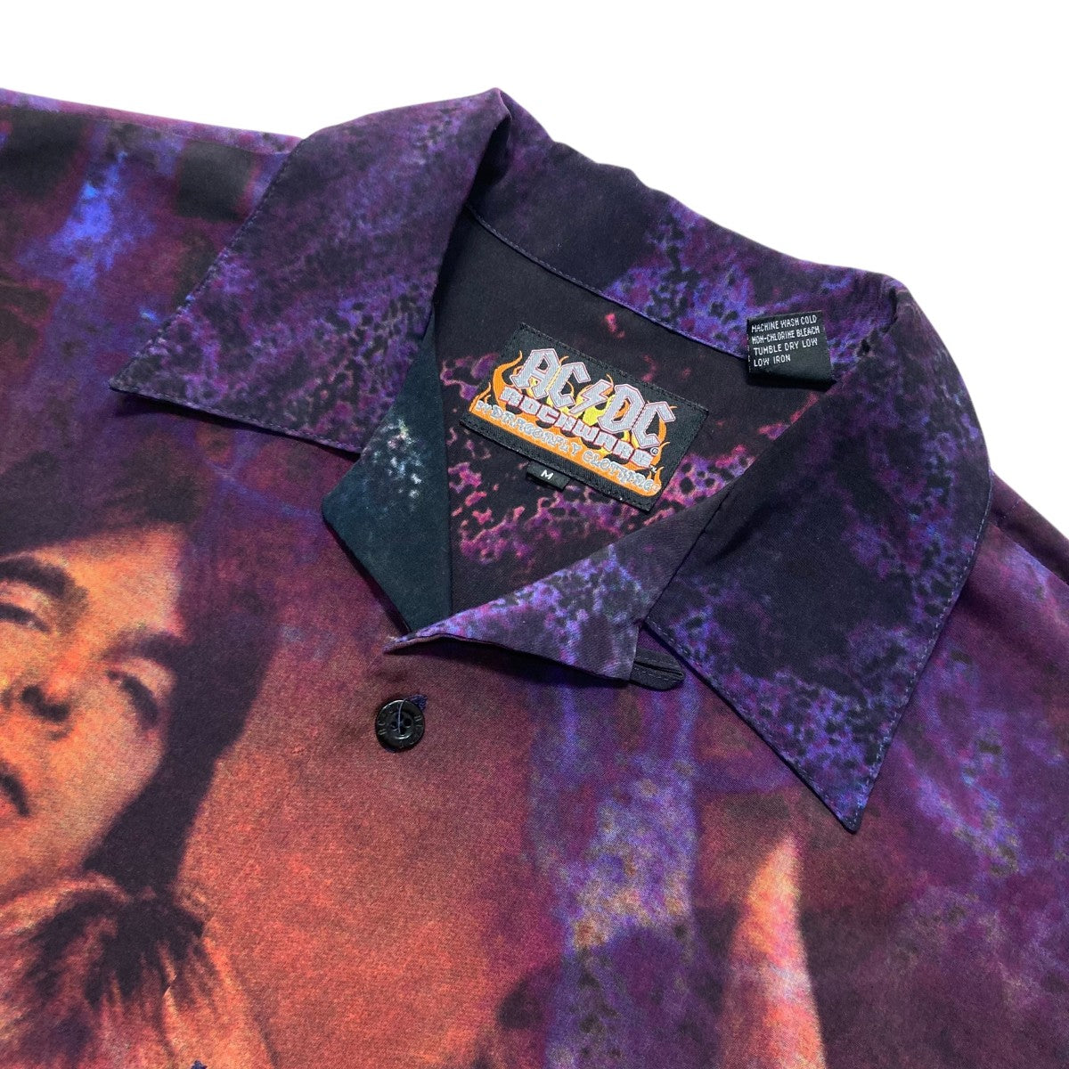 USED AC DC ROCKWARE総柄シャツ 古着・中古-3枚目のアイテム画像