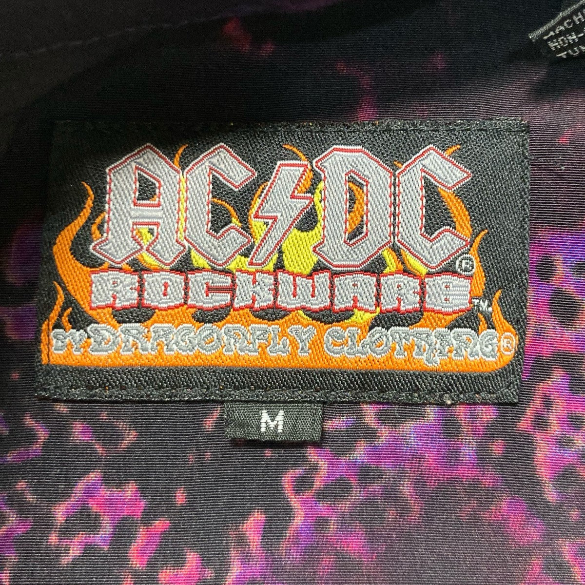 USED AC DC ROCKWARE総柄シャツ 古着・中古-7枚目のアイテム画像