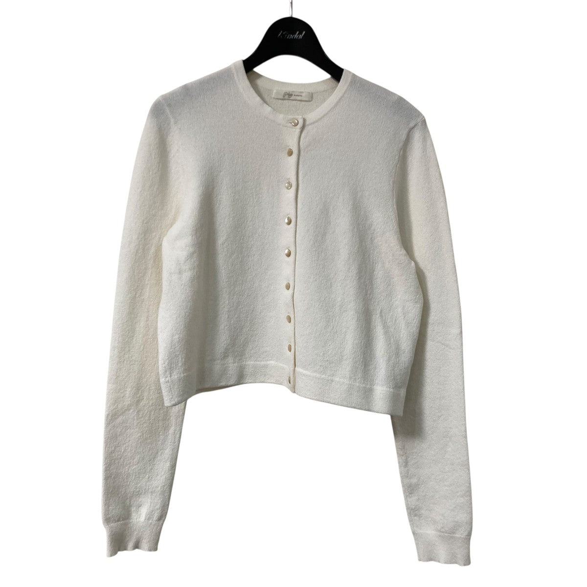【美品】plage プラージュ　23SS Frise ショートカーディガン 黒 美品】plage プラージュ 23SS Frise ショートカーディガン 黒