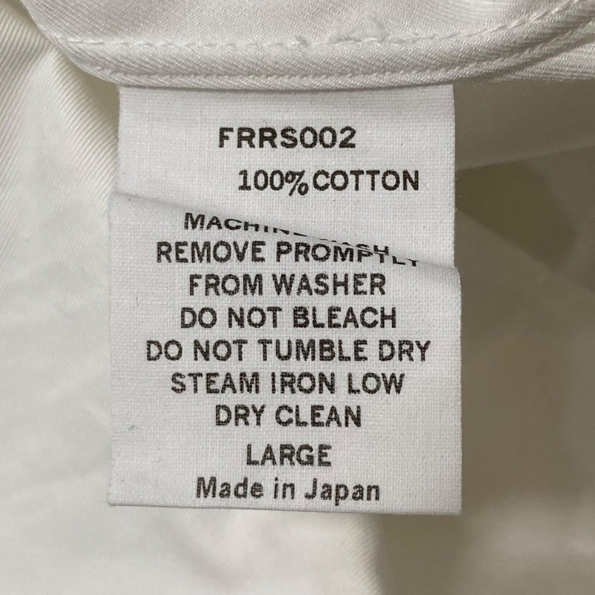 riprap HIGHCOUNT TWILL B．D SHIRTS長袖シャツFRRS002 古着・中古-8枚目のアイテム画像