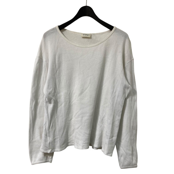 SECOND/LAYER VEAL THERMAL WHITE サイズM SECOND／LAYER(セカンドレイヤー) vertical thermalサーマルカットソー