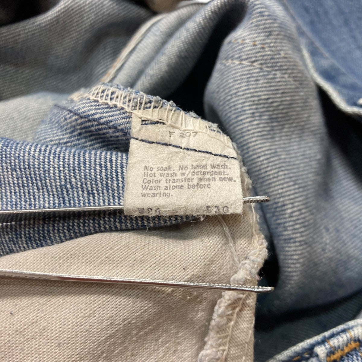 70S 646 オレンジタブ MADE IN USAブーツカットジーンズ646-0917