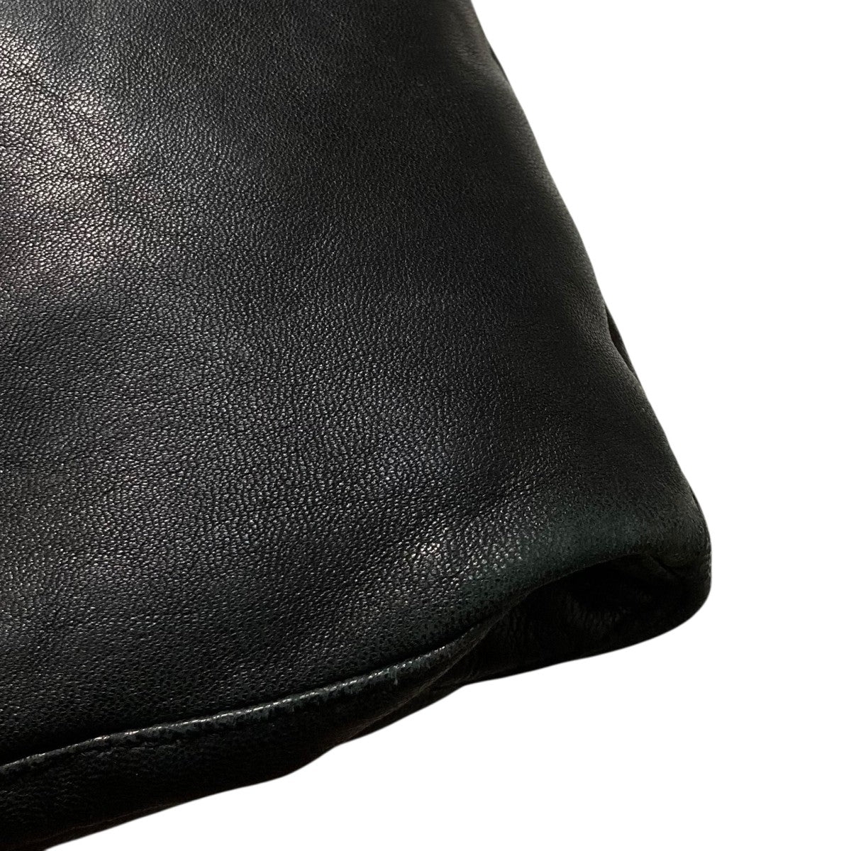 helmut lang ヘルムートラング　レザーベスト HELMUT LANG(ヘルムートラング) Lambskin Leather Puffer Oversized