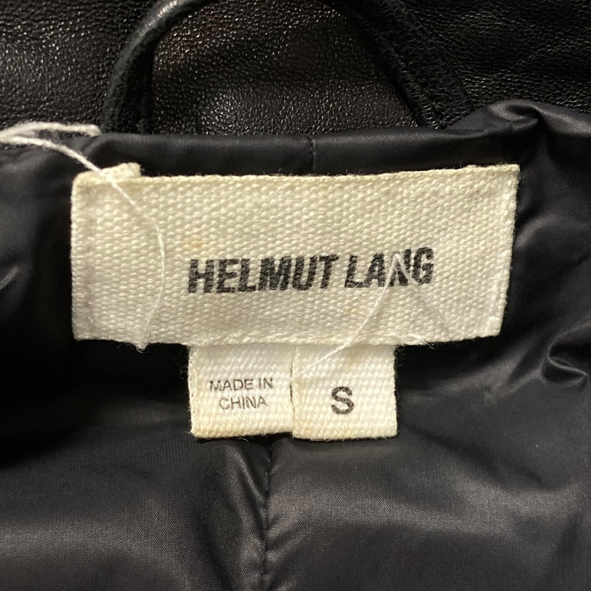 HELMUT LANG Lambskin Leather Puffer Oversized VestレザーダウンベストE07HW405 古着・中古-8枚目のアイテム画像