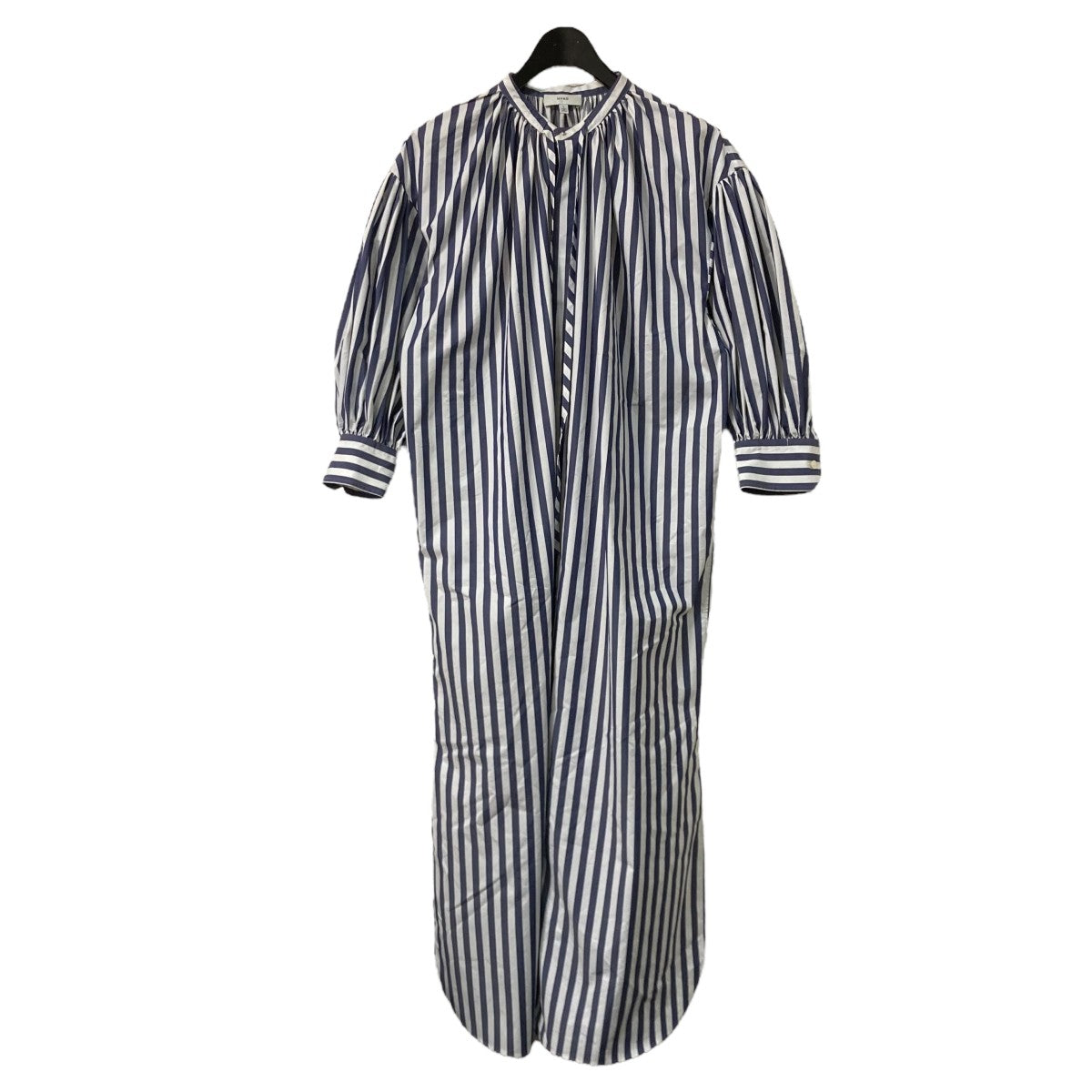 HYKE(ハイク) 22SST／C STRIPED GATHERED DRESSシャツワンピース