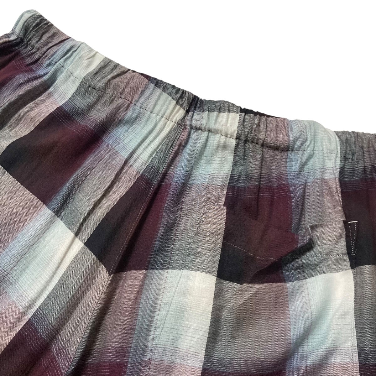 UNUSED×SUGARHILL Ombre check shorts オンブレチェックショーツ UW1017 古着・中古-4枚目のアイテム画像