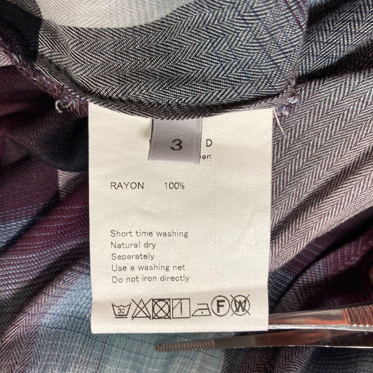 UNUSED×SUGARHILL Ombre check shorts オンブレチェックショーツ UW1017 古着・中古-6枚目のアイテム画像