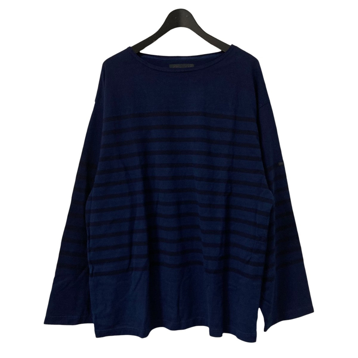 Arch別注 TRICOT HABAS INDIGO OVERDYEロングスリーブボーダーカットソーOV C003