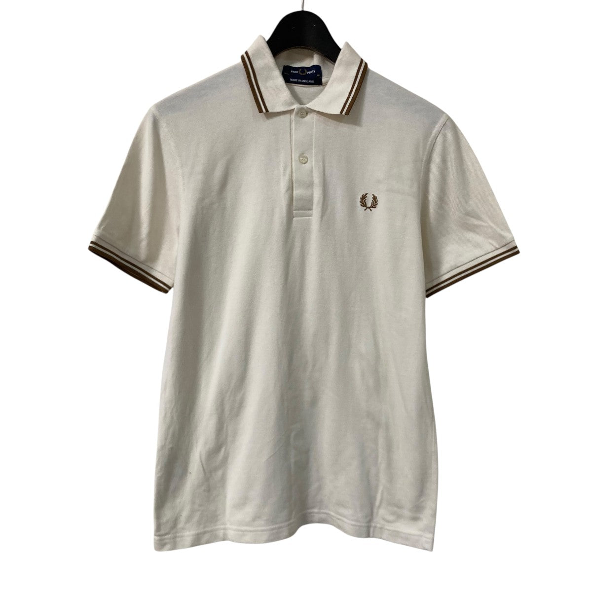 本日限定値引不可　FRED PERRY 半袖シャツ アイボリー　Lサイズ FRED PERRY(フレッドペリー) The Fred Perry ShirtポロシャツM12