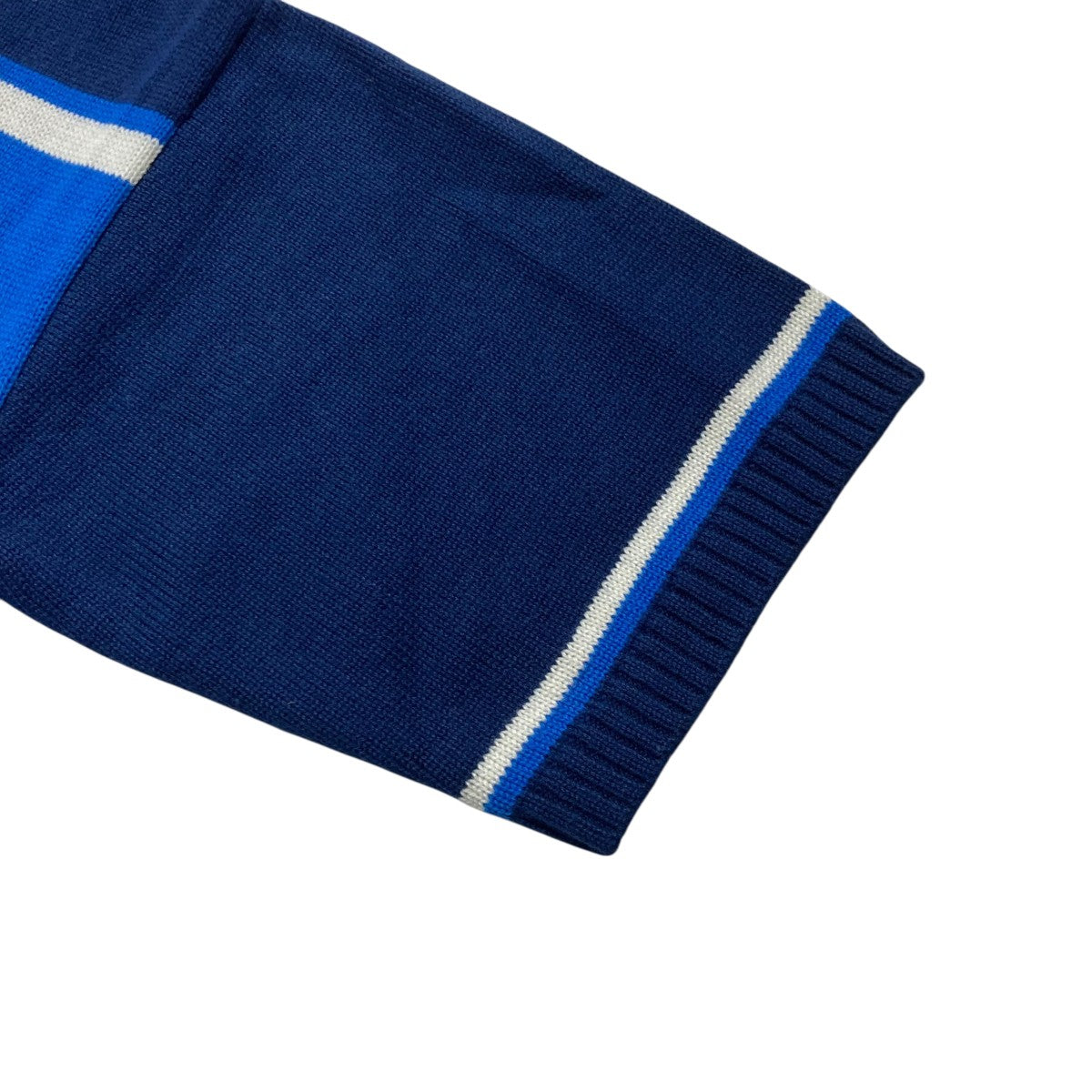 the barnnet(ザバーネット) color block knit top半袖ニット