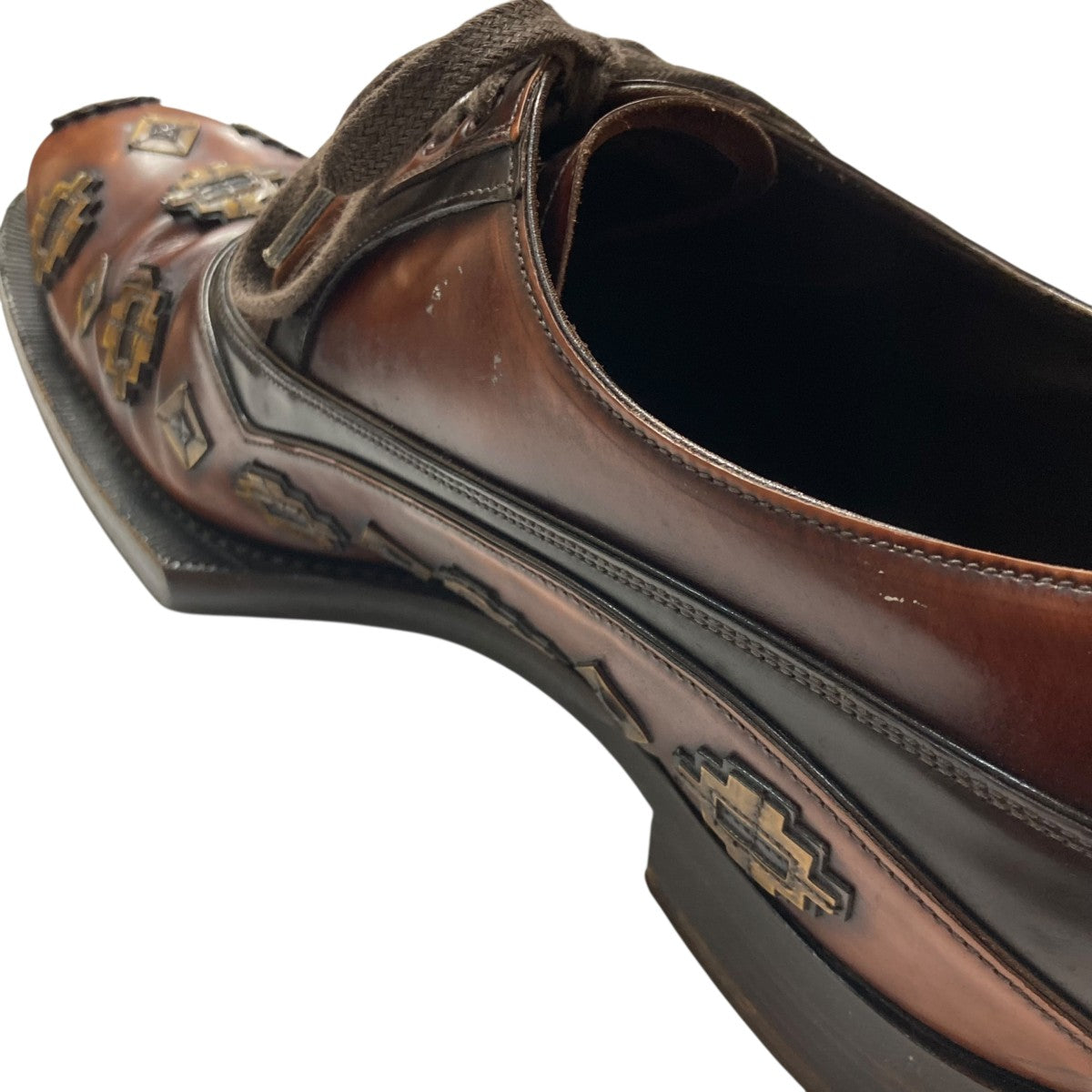 PRADA ブラウン レースアップシューズ PRADA(プラダ) レースアップレザーシューズ2EG 076 2EG 076