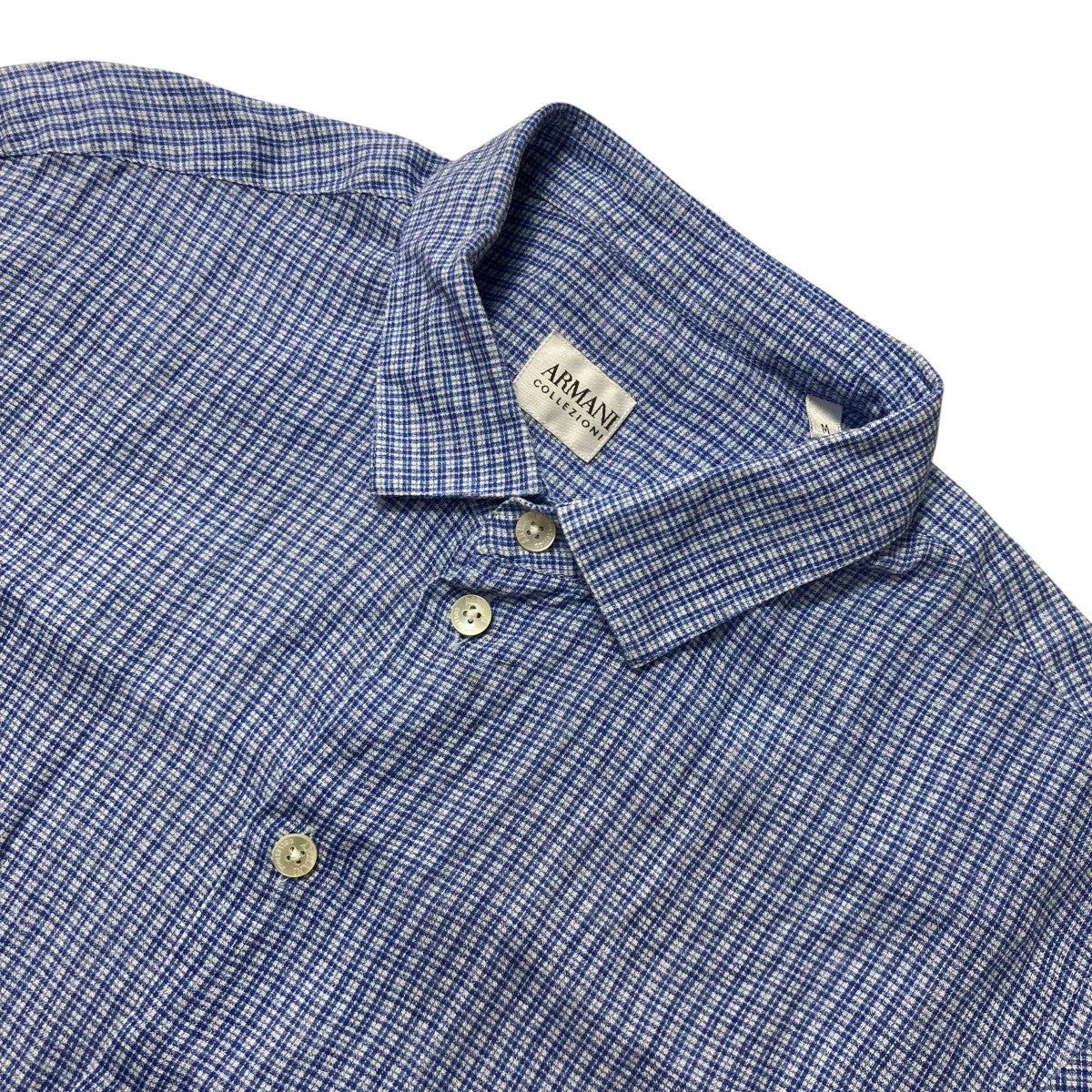 ARMANI COLLEZIONI 半袖チェックシャツJCSSCM JC8F0 古着・中古-3枚目のアイテム画像