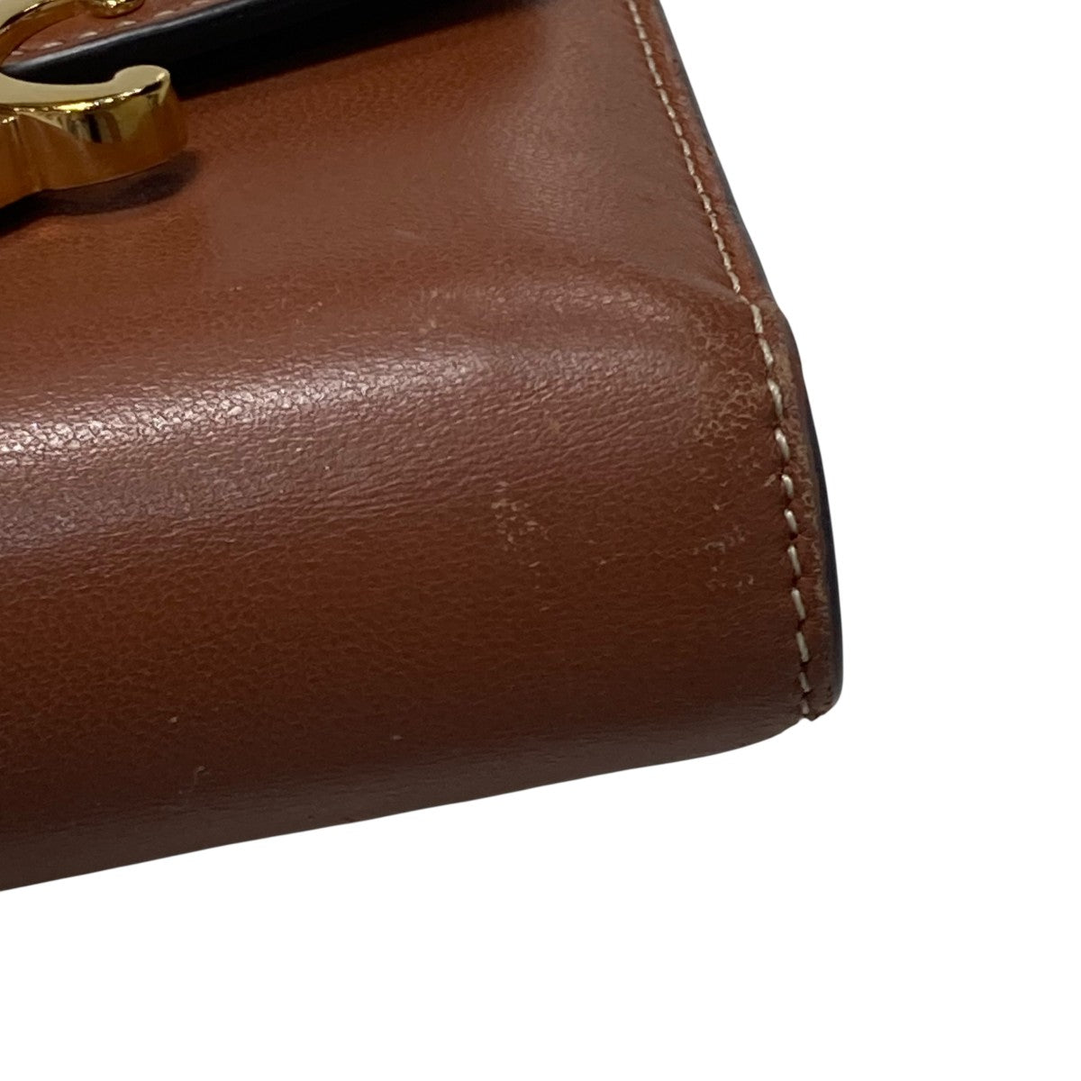 CELINE ブラウン三つ折り財布　【際値下げ】 セリーヌ/3つ折り財布/スモールトリフォールドウォレット/ライト