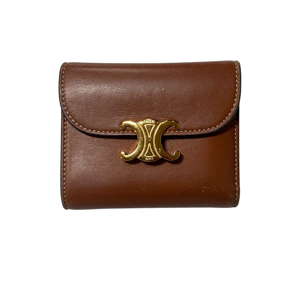 CELINE(セリーヌ) トリオンフ3つ折り財布 U-SD-0253 ブラウン｜【公式