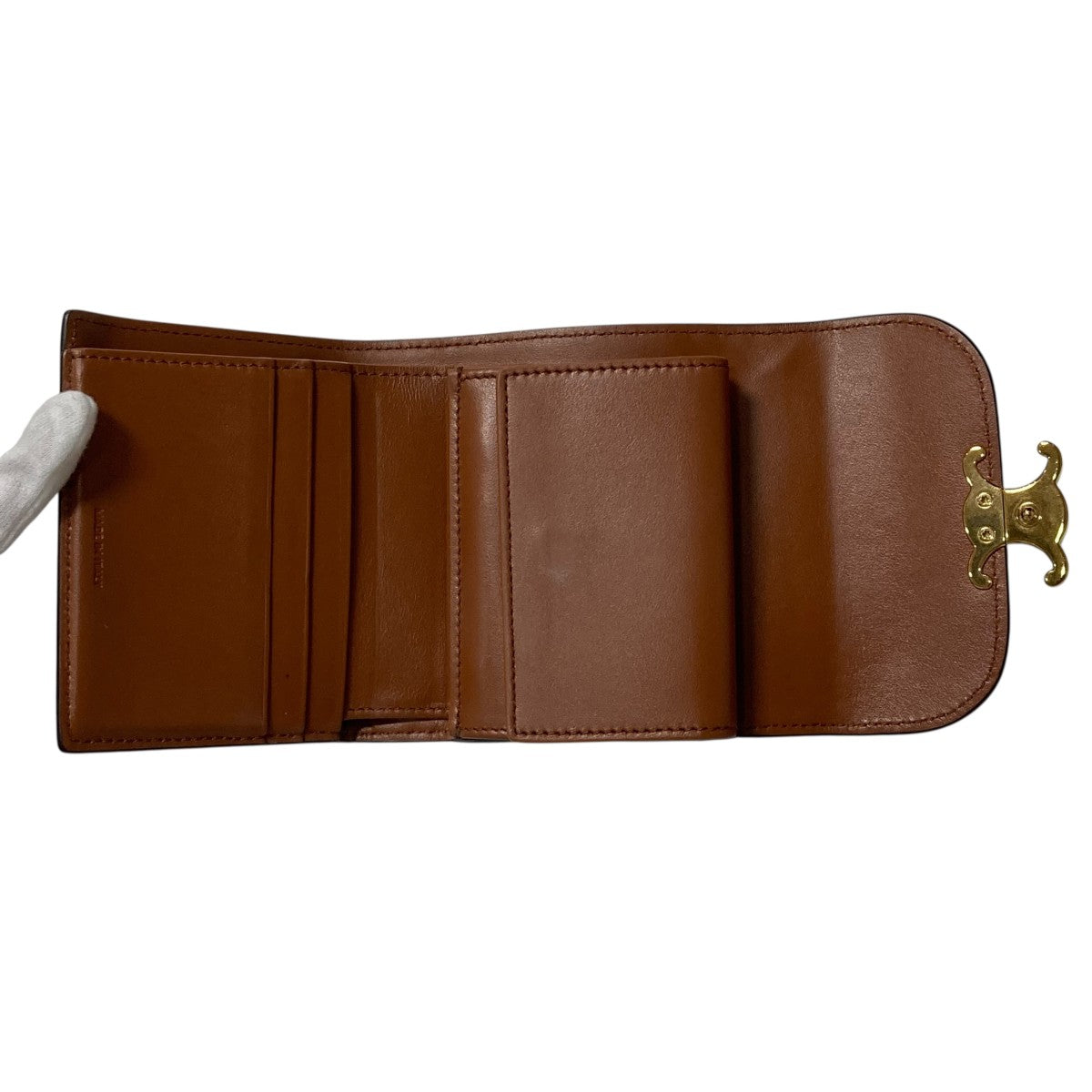 CELINE(セリーヌ) トリオンフ3つ折り財布 U-SD-0253 ブラウン｜【公式