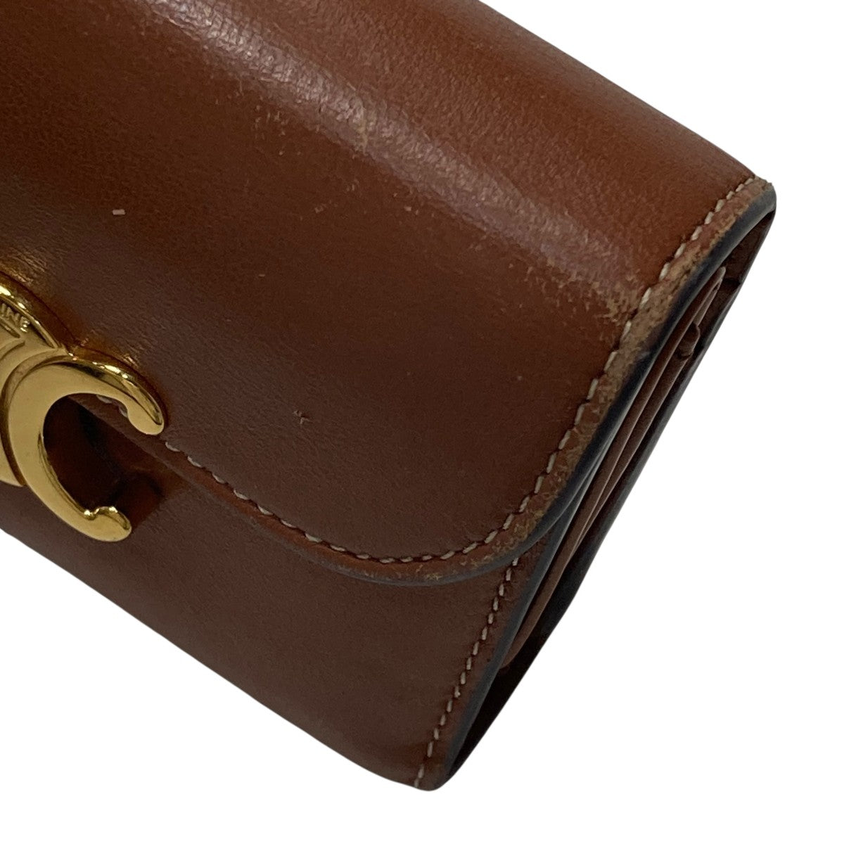 CELINE トリオンフ 三つ折り財布 ブラウン CELINE セリーヌ トリオンフ ブラウン 3つ折り財布 レディース