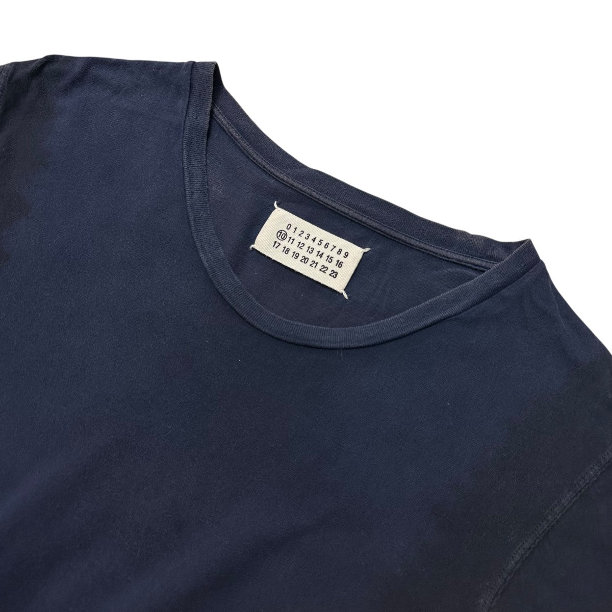 Maison Margiela(メゾンマルジェラ) コットンTシャツ ネイビー